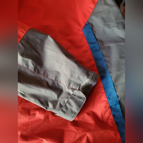 L.L. Bean Kids Raincoat in Orange and Gray,  Size M 10-12 - Picture 8 of 8